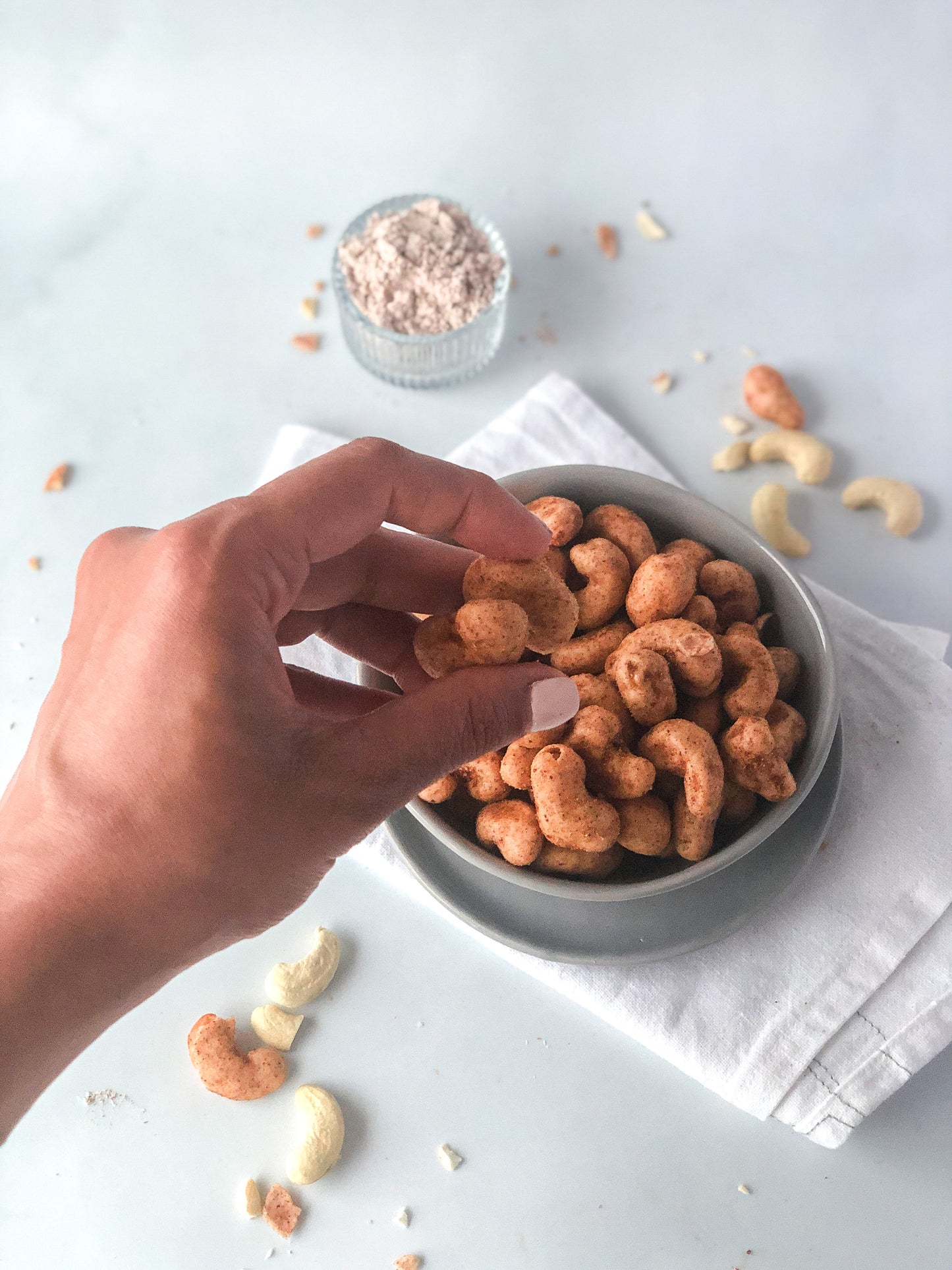 Millet Coated Protein Cashews | Spicy Lemon