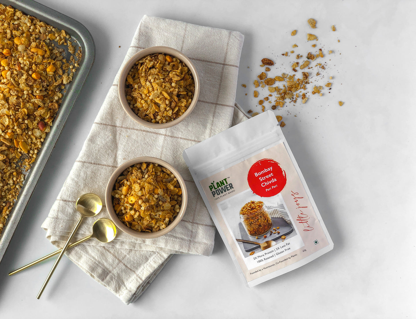 High Protein Chivda | Peri Peri Flavoured | Bombay Street Mix