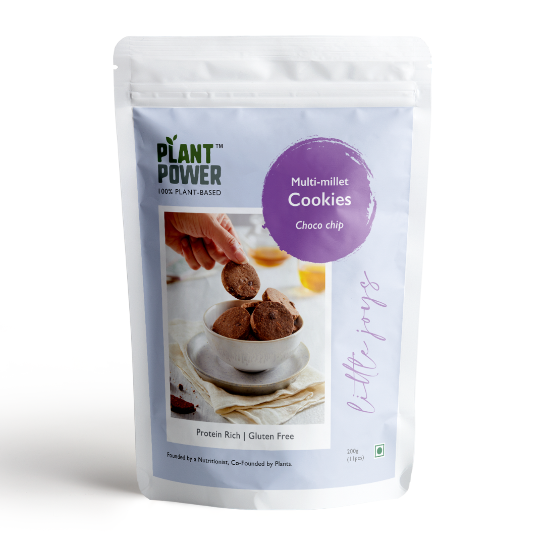 Protein Rich Multi-Millet Cookies I Choco Chip | 11 Cookies Per Pack