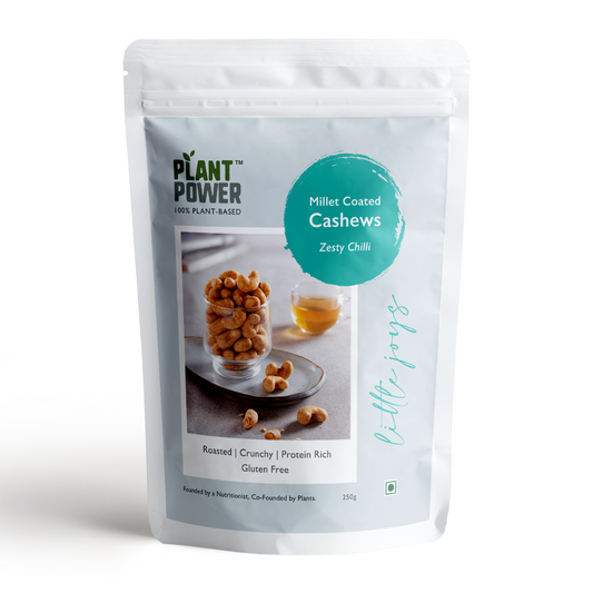 Millet Coated Protein Cashews | Spicy Lemon