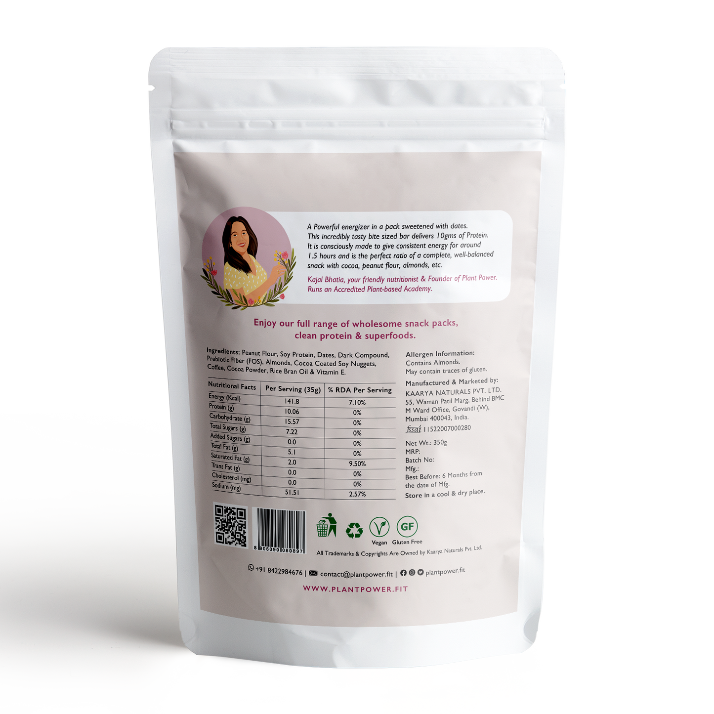 Mocha Power Bites | 10G Protein Each | 10 Bites Per Pack