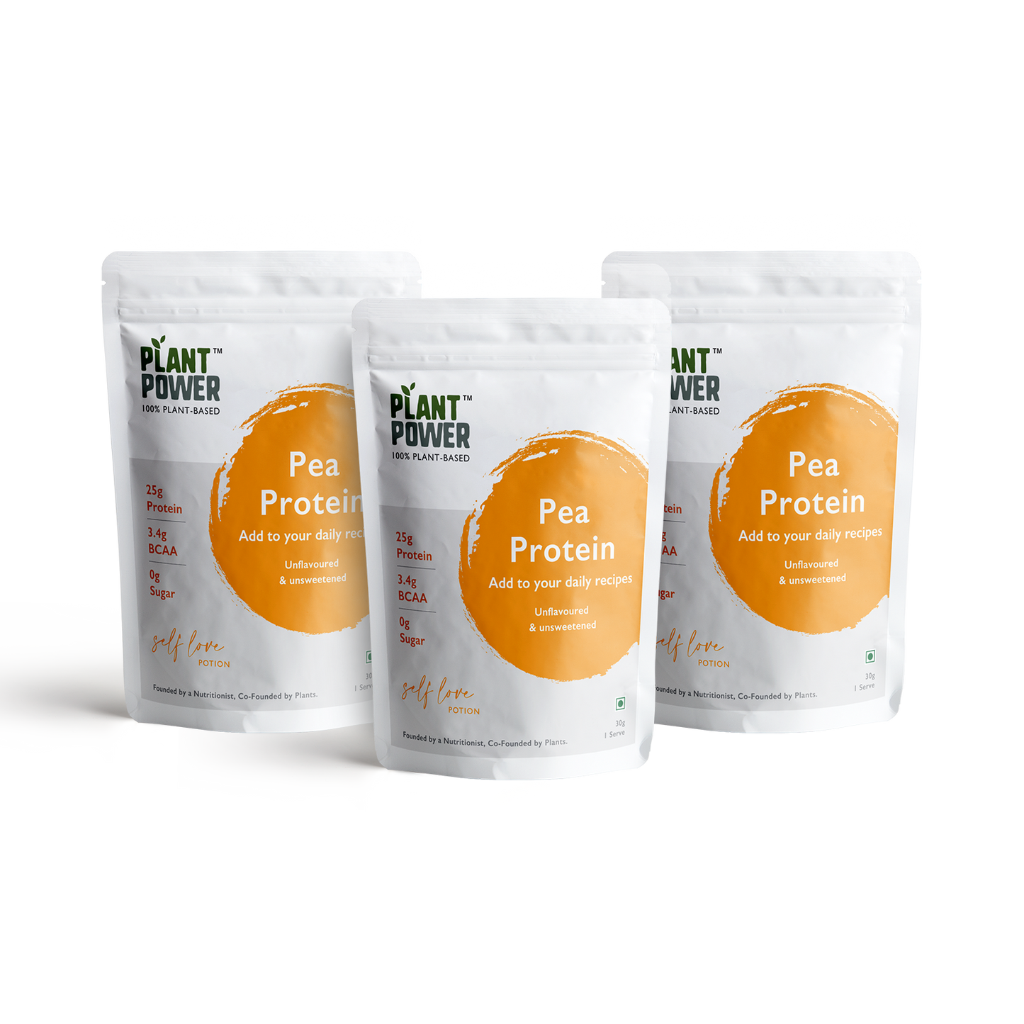 Pea Protein Isolate | 30G Single Serve Packets | 25G Protein Per Serve | Unflavoured and Unsweetened