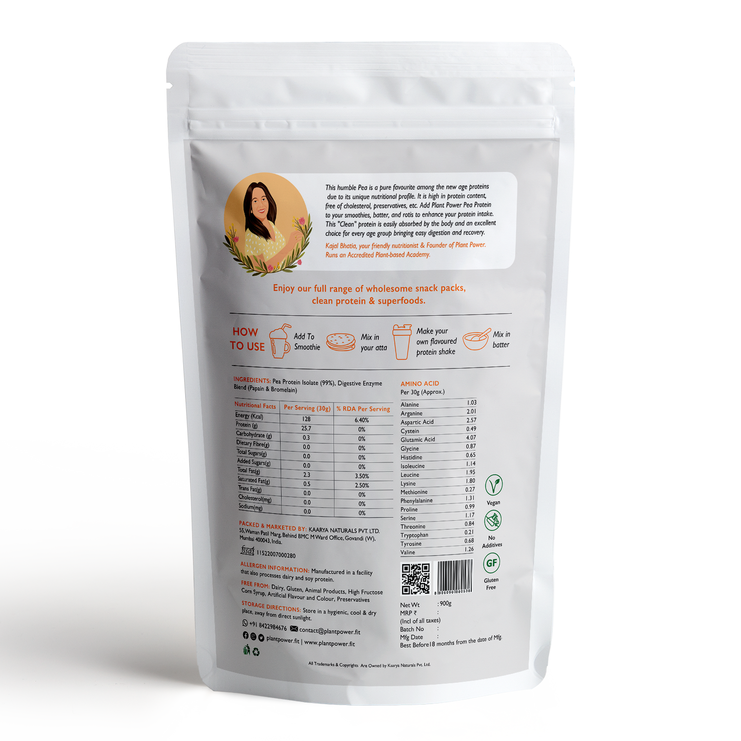 Pea Protein Isolate | Unsweetened and Unflavoured