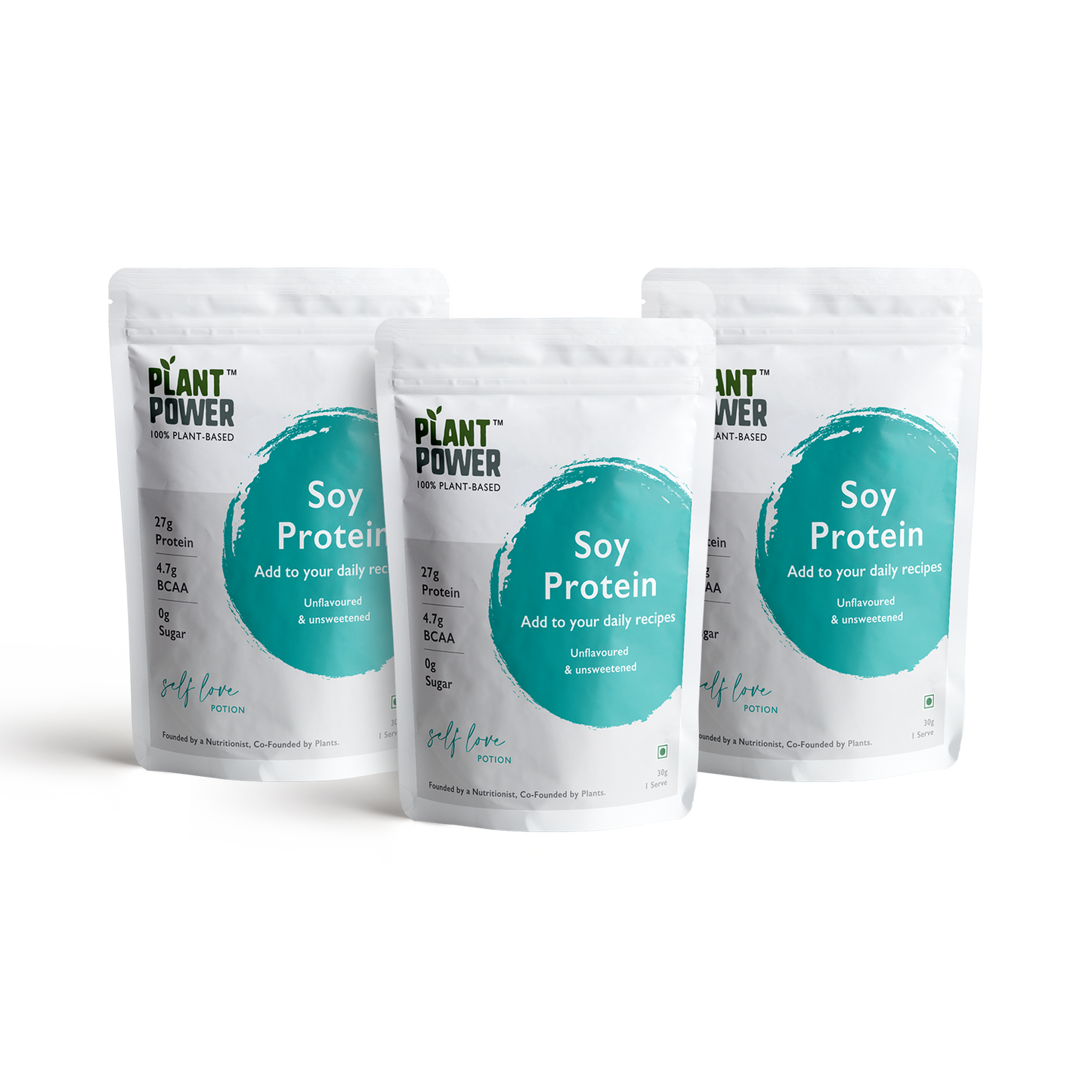 Soy Protein Isolate | 30G Single Serve Packets | 27G Protein Per Serve | Unflavoured and Unsweetened