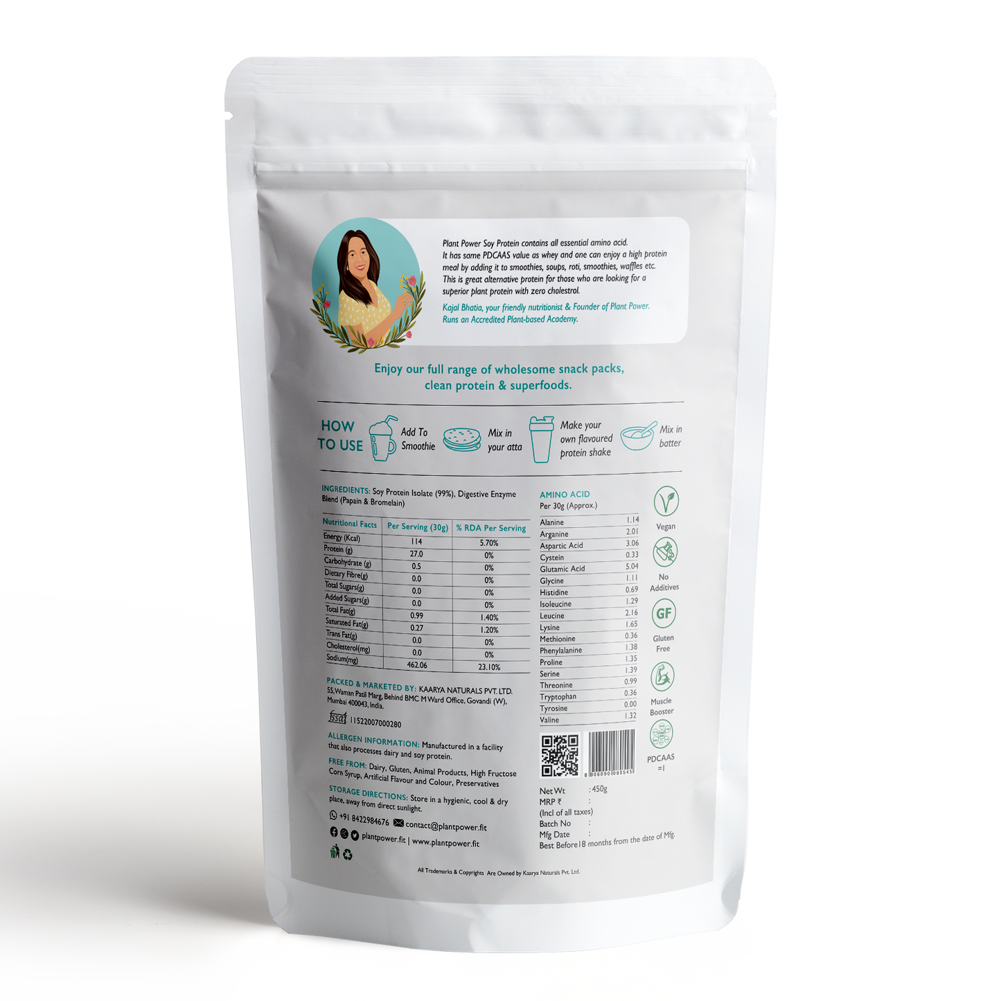 Soy Protein Isolate | Unsweetened and Unflavoured