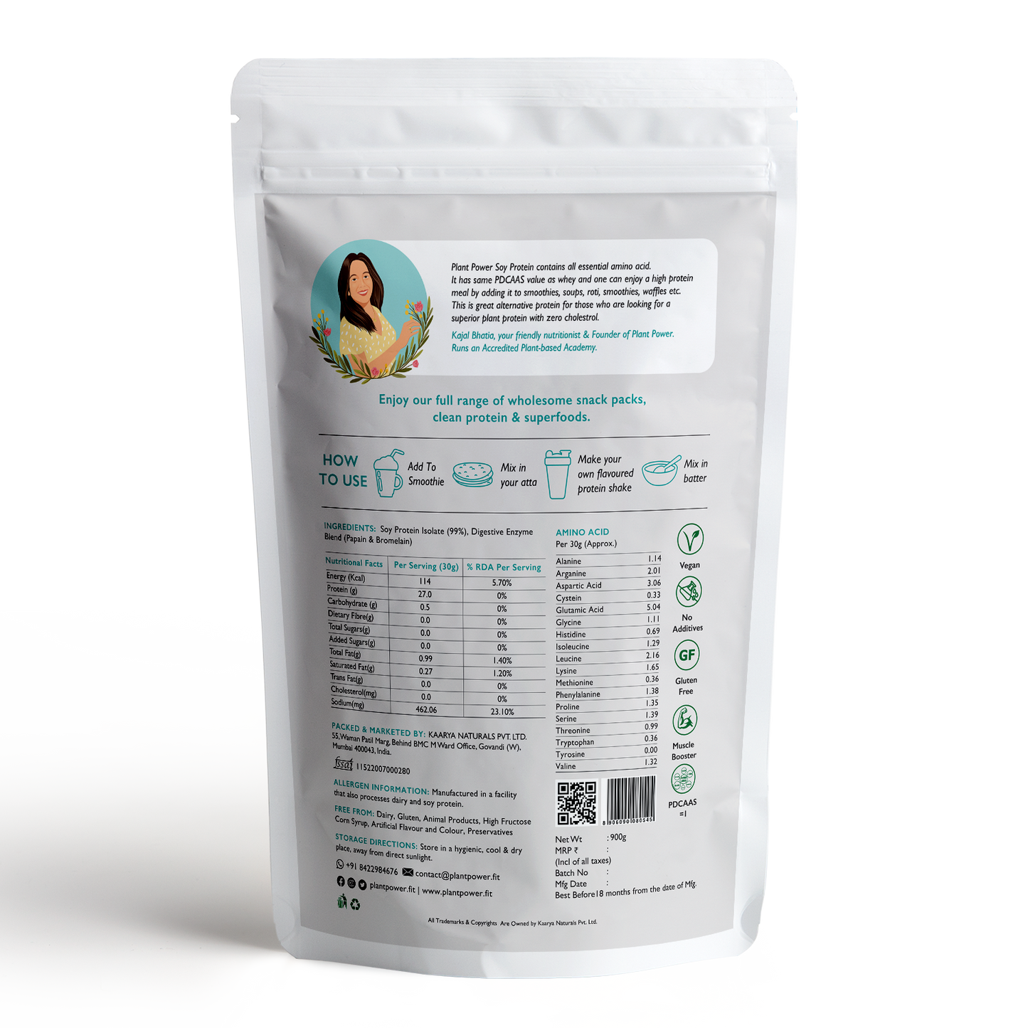 Soy Protein Isolate | Unsweetened and Unflavoured