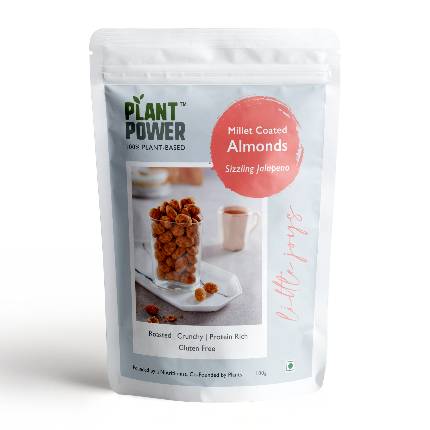 Millet Coated Protein Almonds | Sizzling Jalapeno | 100g Packs