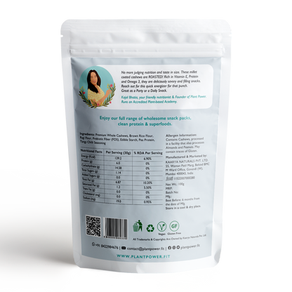 Millet Coated Protein Cashews | Spicy Lemon | 100g Packs