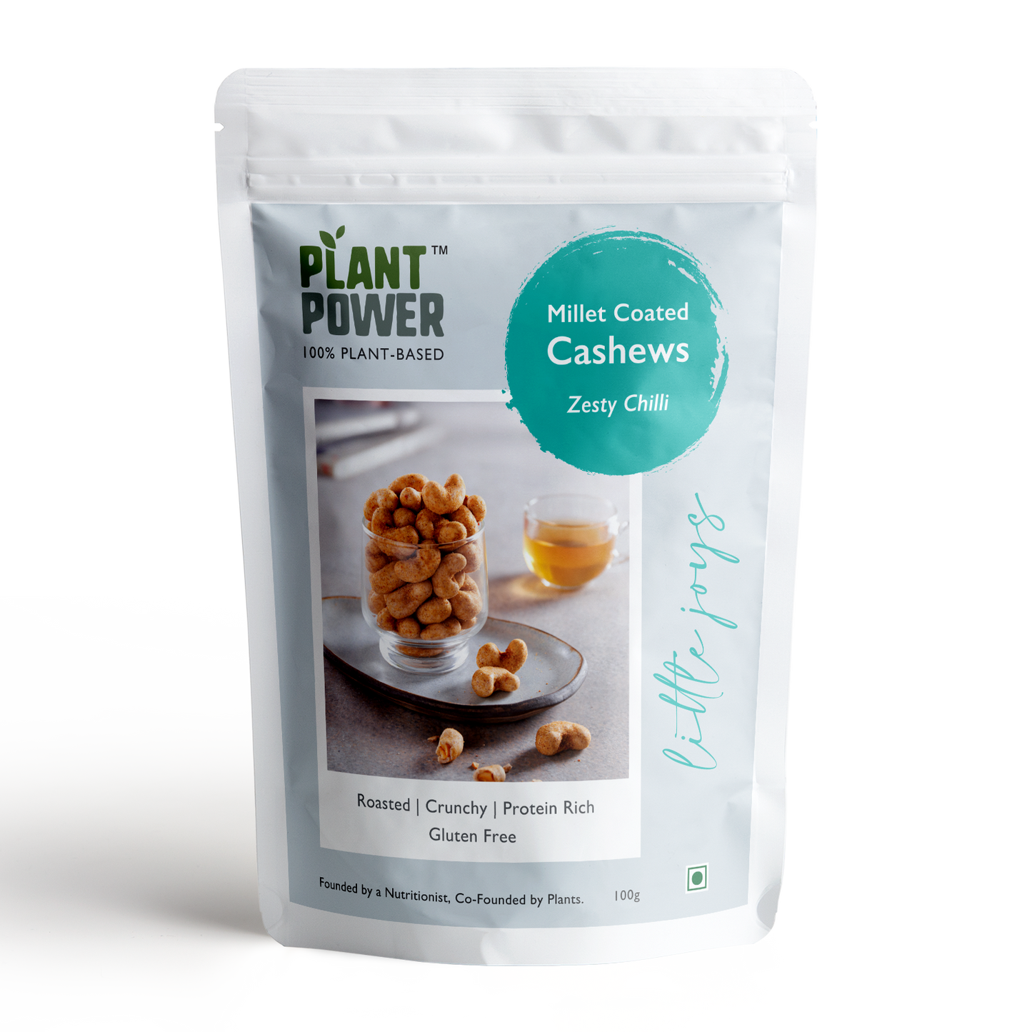 Millet Coated Protein Cashews | Spicy Lemon | 100g Packs