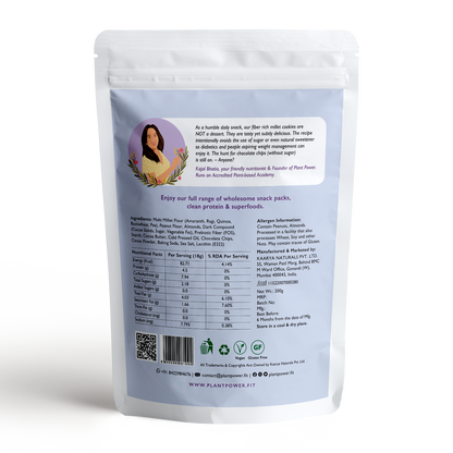 Protein Rich Multi-Millet Cookies I Choco Chip | 11 Cookies Per Pack