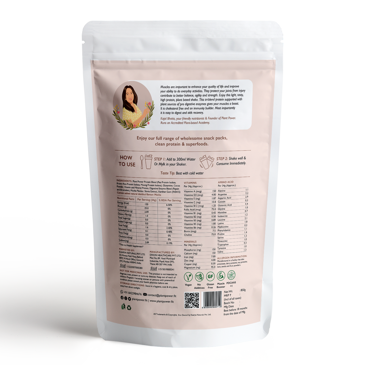 Mocha Strength Protein Shake | Blend of Moong, Brown Rice, Pea | Easy Digestion